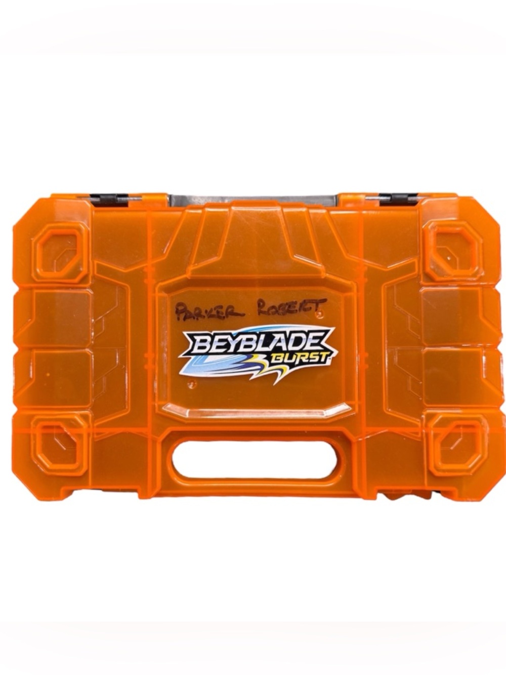 Beyblade Burst Beylocker Carrying Case Holds Up To 20 Tops Orange Black